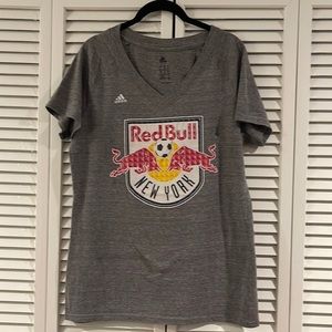 Adidas Red Bull New York V Neck Soft Tee T-Shirt XL